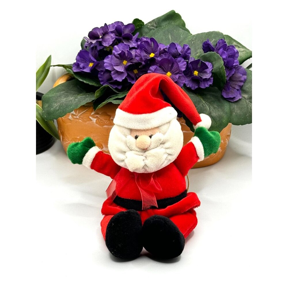PBC International Santa Claus Plush Holiday Ornament Decoration